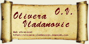 Olivera Vladanović vizit kartica